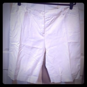 Chico's white Bermuda shorts